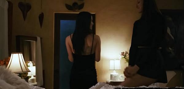 Steamy and erotic lesbian sex with classy lingerie